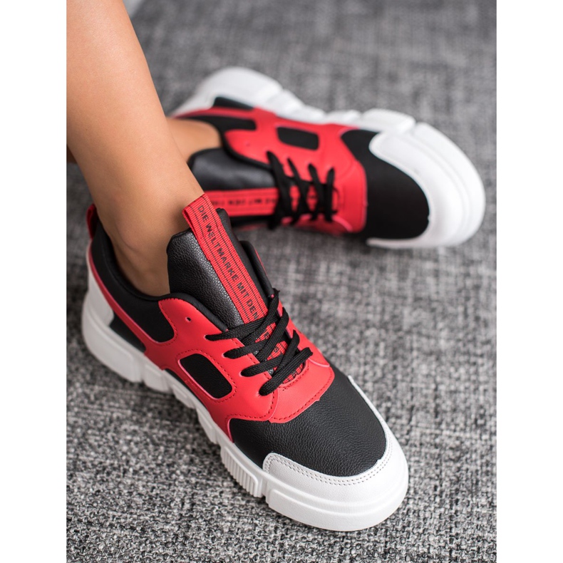 Jumex Fashionable Sneakers black red 2