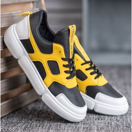 Jumex Fashionable Sneakers black yellow 1 Jumex Fashionable Sneakers black yellow 1