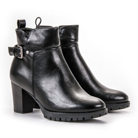 Vinceza Elegant Booties For Autumn black 2