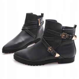 Warm Elegant Boots With Buckle HW13 Gray grey 1