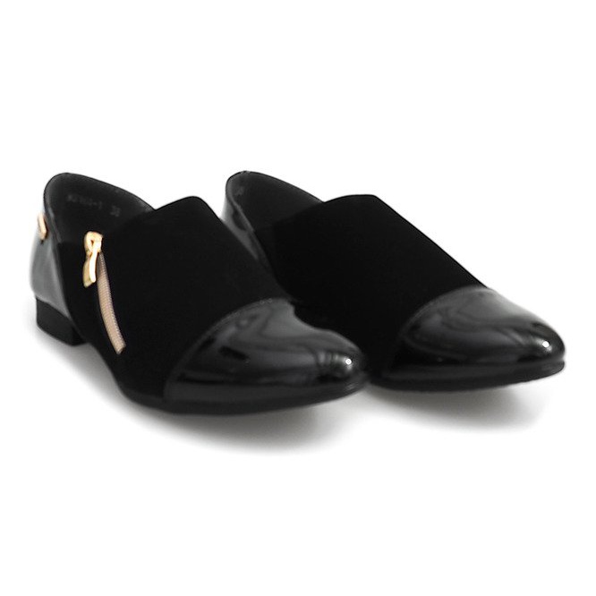 Classic Shoes With Zipper MS164 Black 1