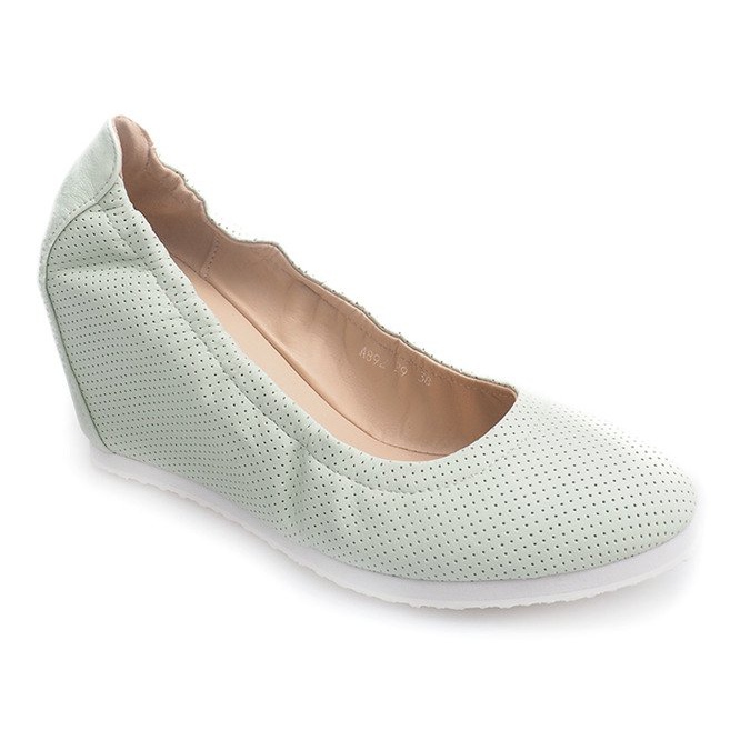 Sports Wedge Pumps A892 Pistachio multicolored green 1