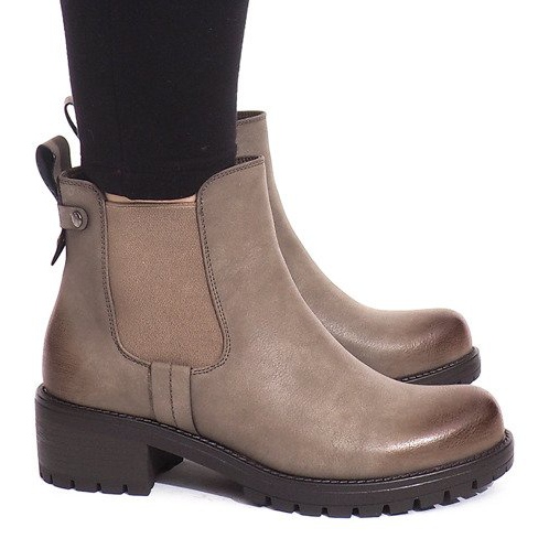 Warm boots BH56-KB Khaki multicolored green 1