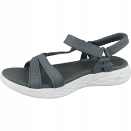Skechers On The Go 600 15316-CHAR gray sandals grey 1