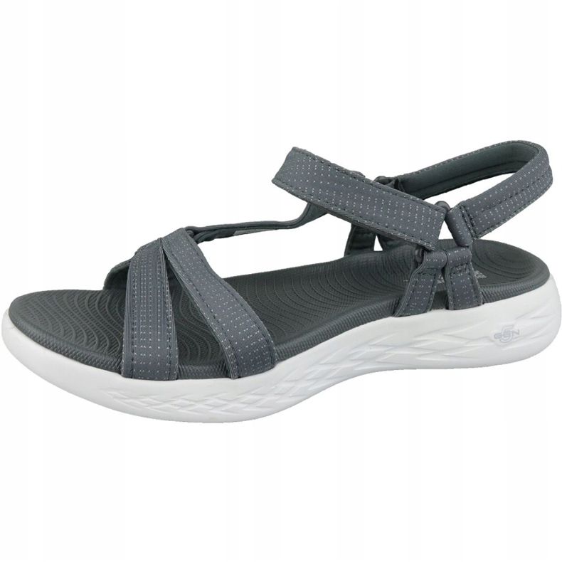 Skechers On The Go 600 15316-CHAR gray sandals grey 1
