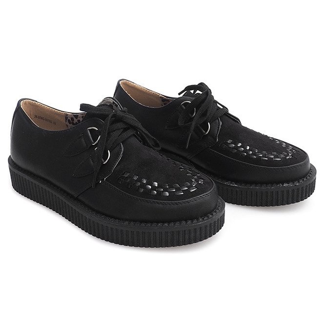 Creepers Boots On Platform 061ss Black 1