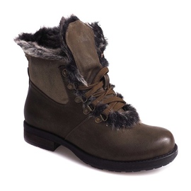 Warm Boots Jodhpur boots Fur X467 Green multicolored 2