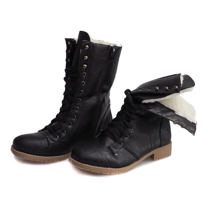 Warm Boots Jodhpur Fur 1053 Black 1