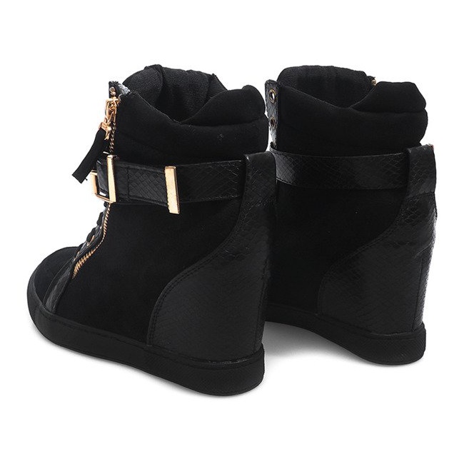 Wedge Sneakers 100-769 Black 1