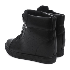 Wedge Sneakers 2932-1 Black 2