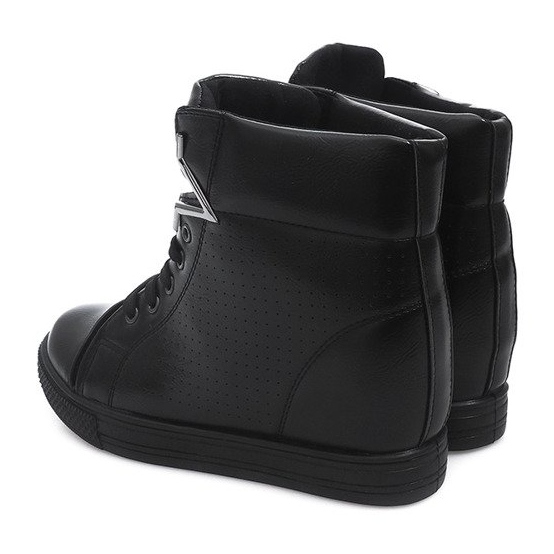 Wedge Sneakers 2932-1 Black 2