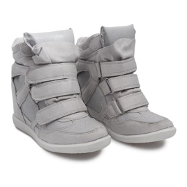 Gray Wedge Sneakers FY8515 grey 1