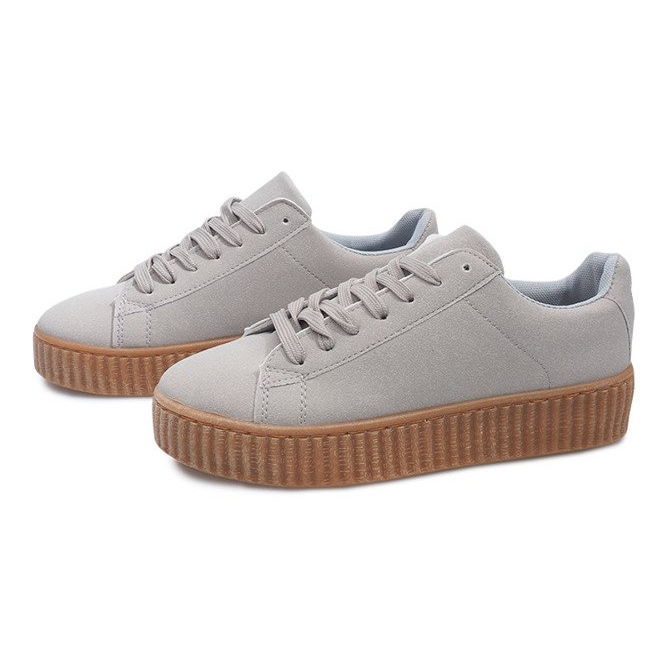 Creepers Boots On The Platform AM-1101 Gray grey 1