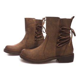 High Boots 55435 Khaki multicolored green 1