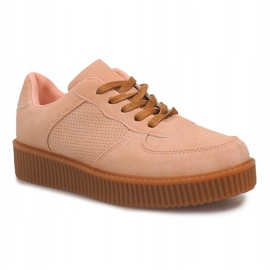 Creepers Boots On The HBK1015 Nude Platform beige 1