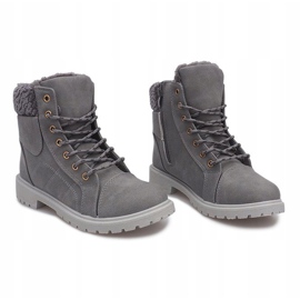 Warm Timberki Trappers DD498-4 Gray grey 1