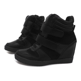 Wedge Sneakers LB239 Black 1 Wedge Sneakers LB239 Black 1