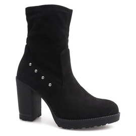 Suede boots BG-59 Black 1