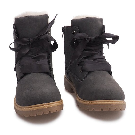 Warm Timberki Bows TL0130-2 Gray grey 1