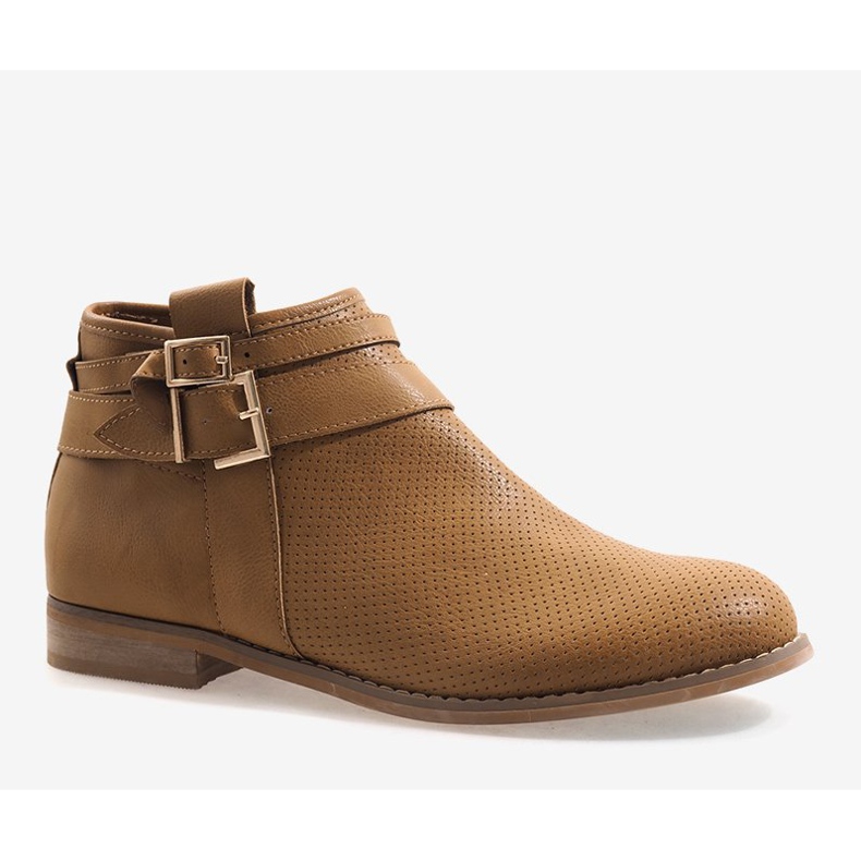 Openwork boots with a zipper H208 Beige 1