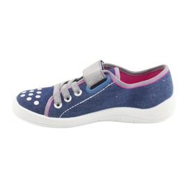 Befado children's shoes 251Y109 jeans navy blue pink grey 2