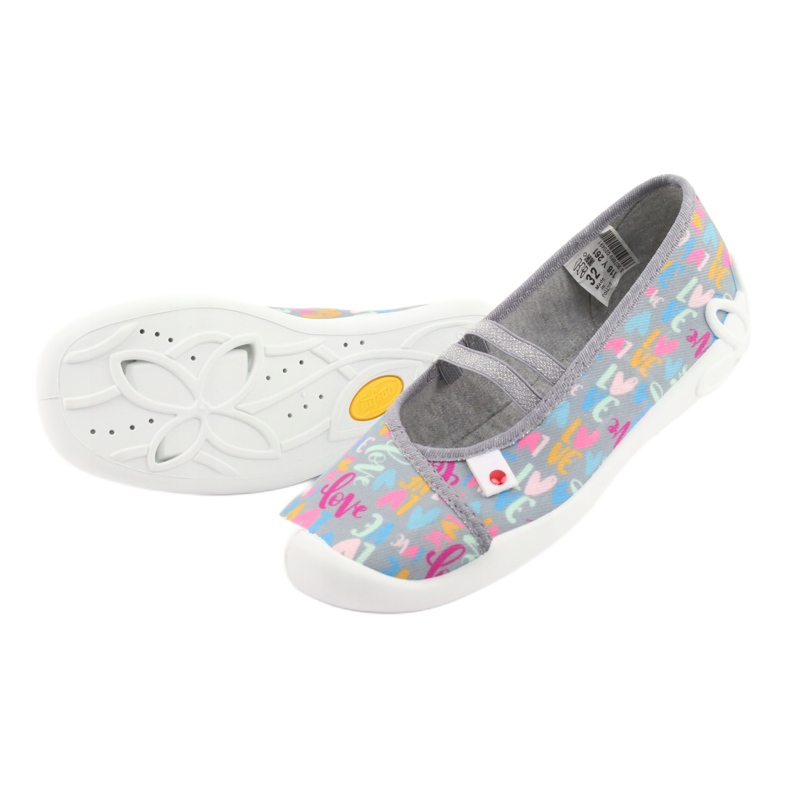 Befado children's shoes 116Y261 blue pink grey green yellow 5