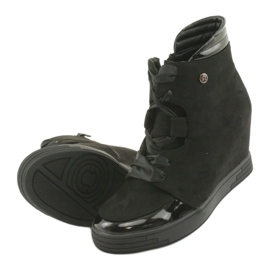 Sergio Leone Booties Sneakers With A Bow With A Zipper black 5