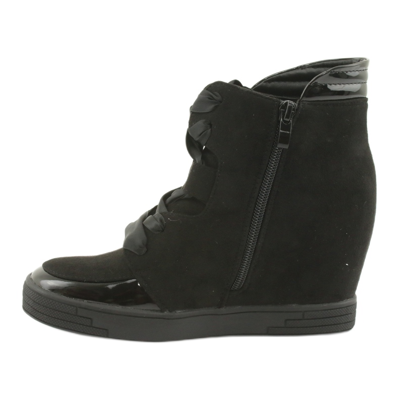 Sergio Leone Booties Sneakers With A Bow With A Zipper black 2