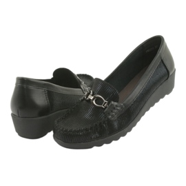 Black Moccasins wedge Sergio Leone PB223 4