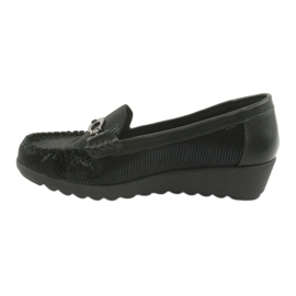 Black Moccasins wedge Sergio Leone PB223 2