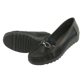Black Moccasins wedge Sergio Leone PB223 5
