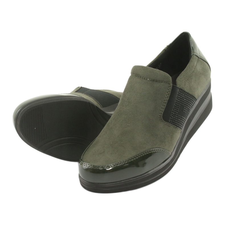 Wedge shoes Sergio Leone 225 olive black green 5