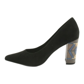 Suede pumps Filippo 1103 black 2