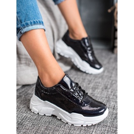 Marquiz Sport Shoes With Sequins black 1