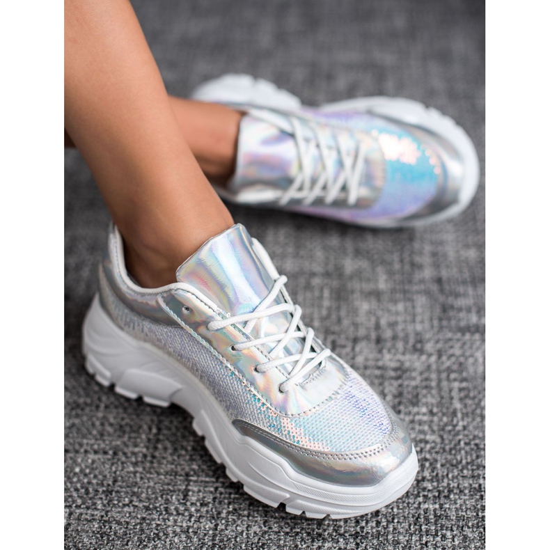 Marquiz Sport Shoes With Sequins grey 1