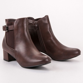 Small Swan High Heel Boots brown 1