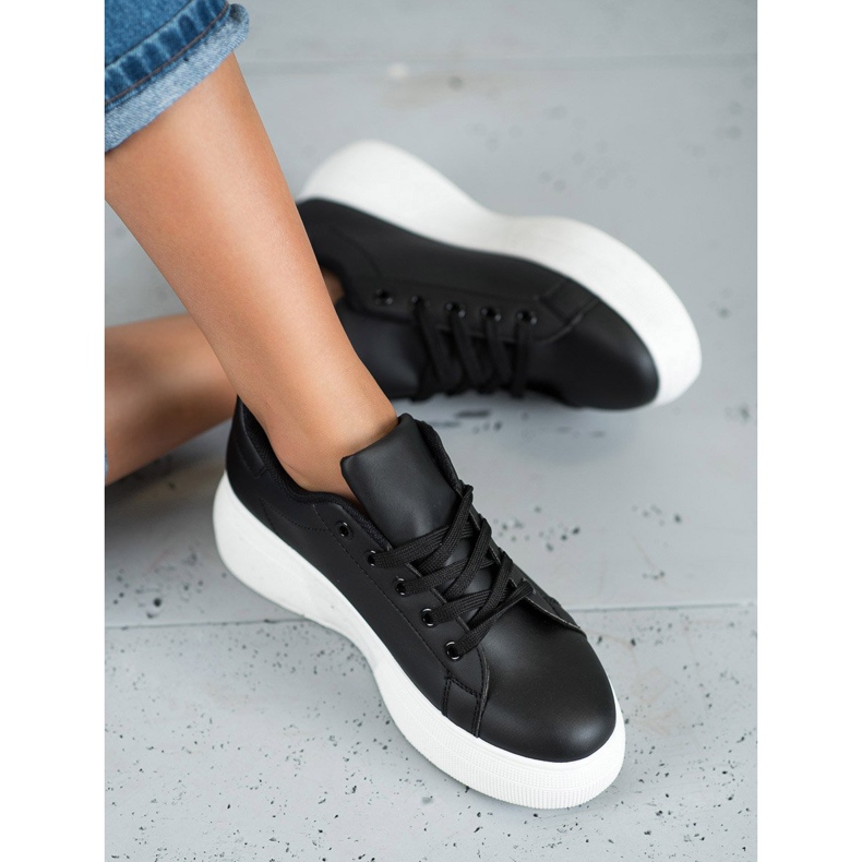 SHELOVET Lace-up Shoes On The Platform black 1