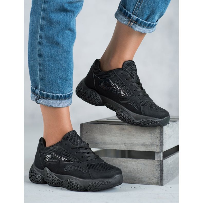 SHELOVET Textile Sport Shoes black 1 SHELOVET Textile Sport Shoes black 1