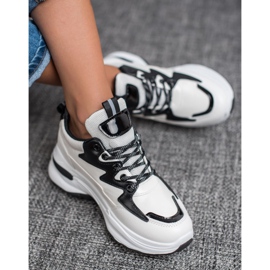 SHELOVET Sport shoes made of eco leather white multicolored 2 SHELOVET Sport shoes made of eco leather white multicolored 2
