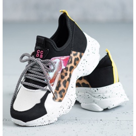 SHELOVET Leopard Print Sport Shoes black multicolored 1