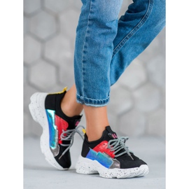 SHELOVET Slip-on Sneakers black multicolored 2
