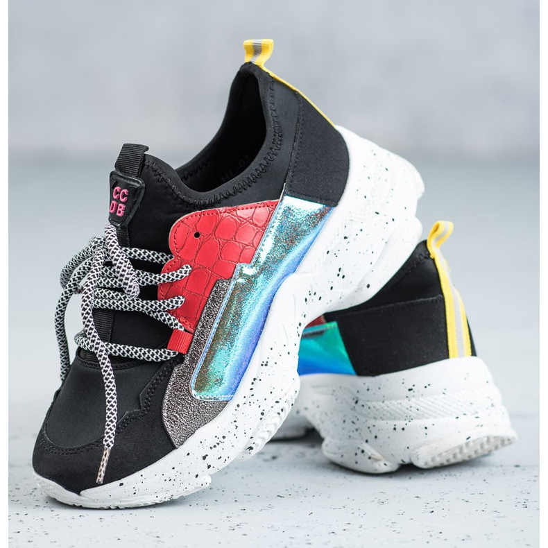 SHELOVET Slip-on Sneakers black multicolored 1