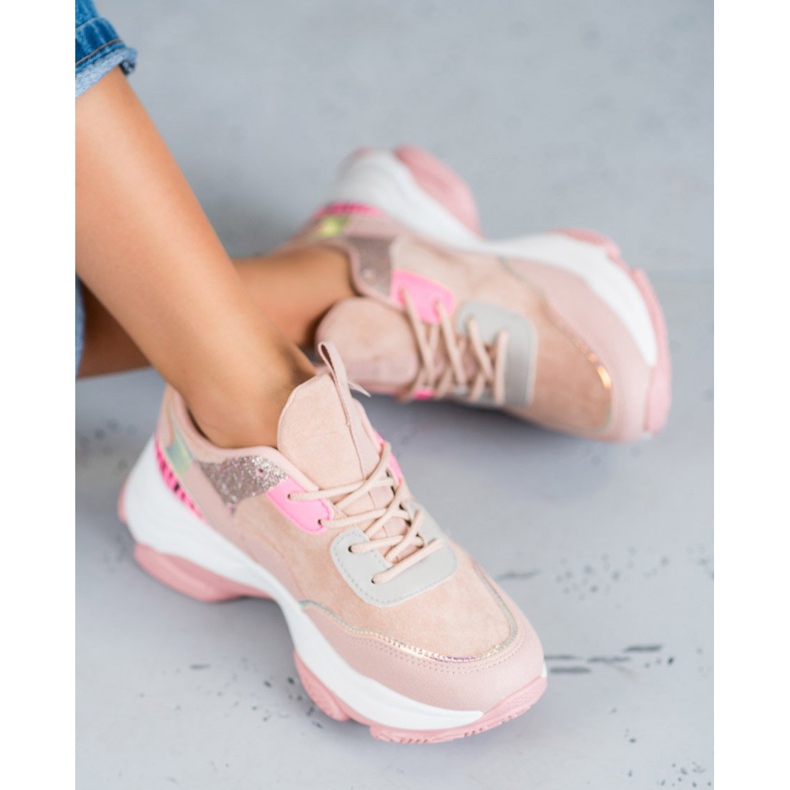 SHELOVET Fashionable Sports Shoes pink 1