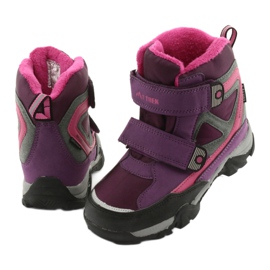 MtTrek Velcro boots with a membrane 18-501-011 purple pink grey 3