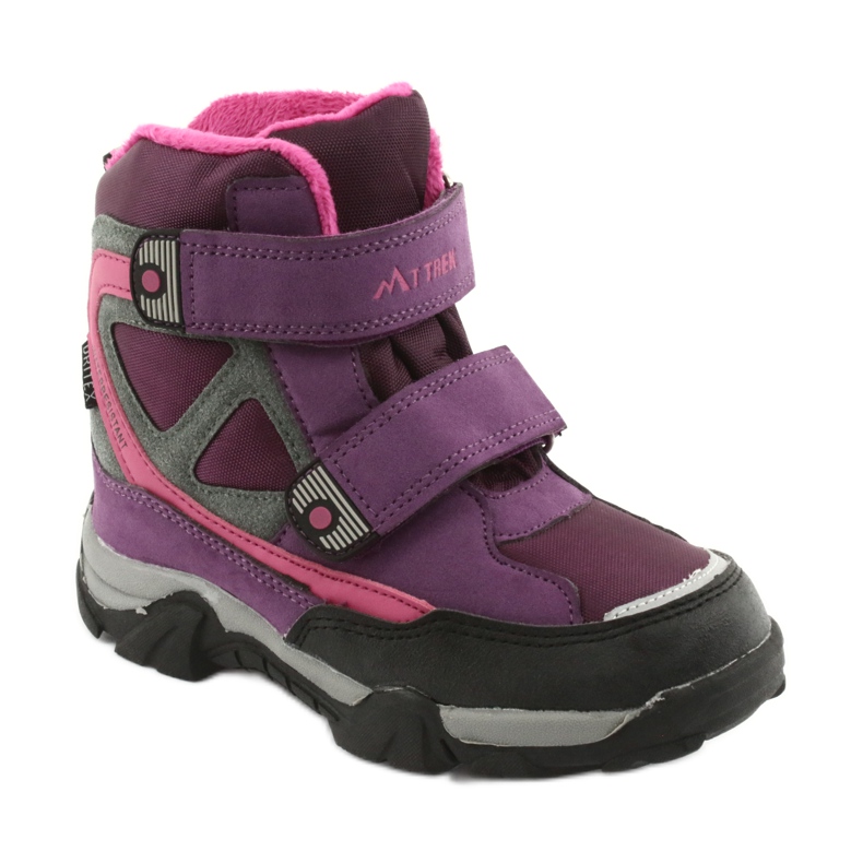 MtTrek Velcro boots with a membrane 18-501-011 purple pink grey 1