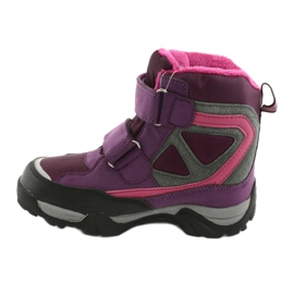 MtTrek Velcro boots with a membrane 18-501-011 purple pink grey 2