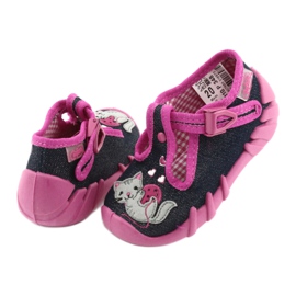 Befado children's shoes 110P348 navy blue multicolored pink 3