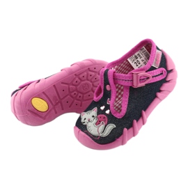 Befado children's shoes 110P348 navy blue multicolored pink 4