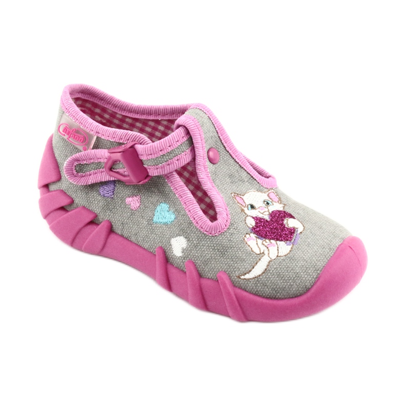 Befado children's shoes 110P338 grey pink 2