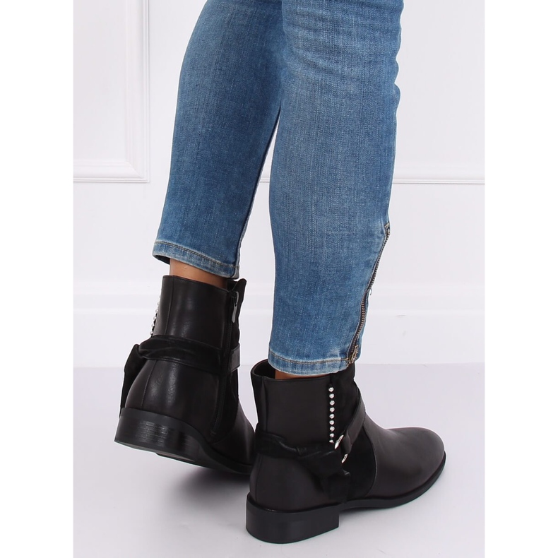 Black women's black boots 1046-PA Black 1